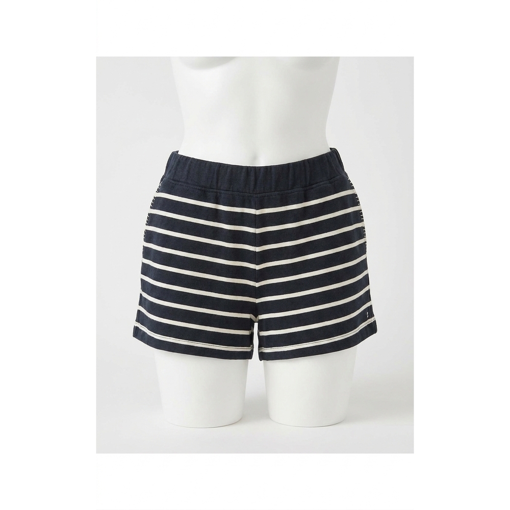 NEW LILLY PULITZER aubra mid rise terry shorts in noir legacy stripe